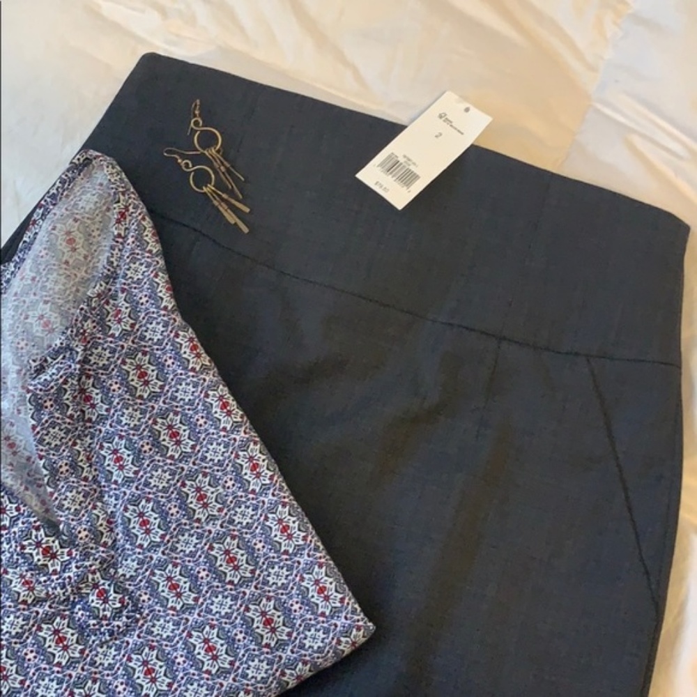 NWT Banana Republic Navy Pencil Skirt